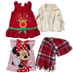 Bonnie Baby | Old Navy Bundle Clothes Toddler Girl 12M 24M Red Dress Sweater Tee